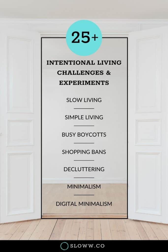 Sloww Intentional Living Challenges