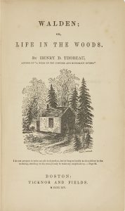 Walden book by Thoreau